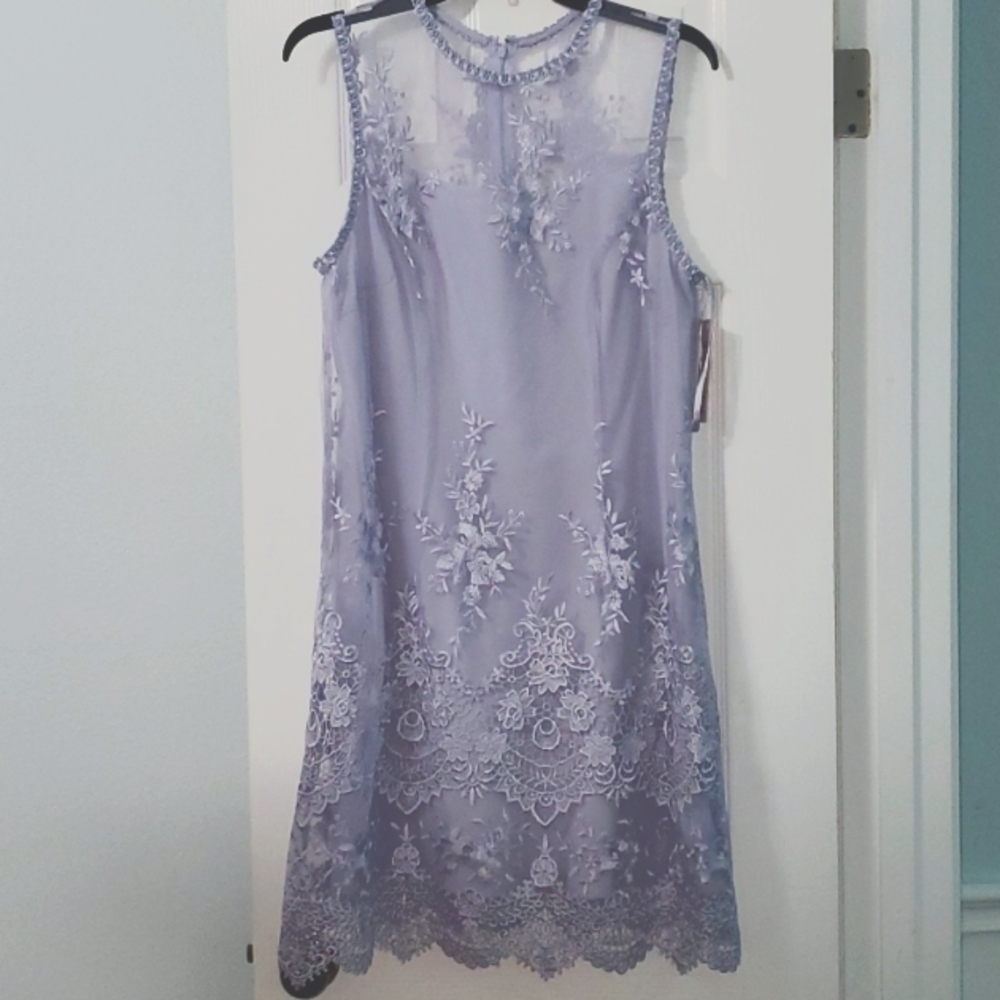 Embroidered lilac
